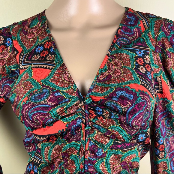 NEW VERONICA BEARD PAISLEY PRINT TOP - Picture 4 of 11